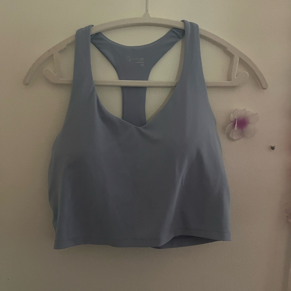 Aerie Blue Racerback Tank Top